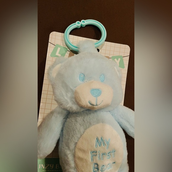 Medium-Sized Blue and White Soft Plush Toy with Hanging Hook 6 inches - Picture 5 of 8